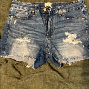 Universal Thread Blue Distressed Jean Shorts
